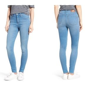 Madewell 10” Skinny jeans (Hank Wash)